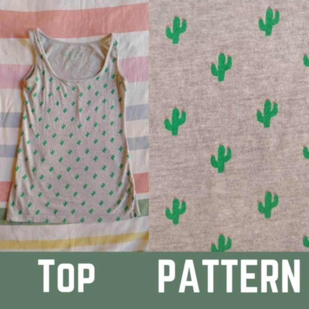 Primark Gray Flowering Cactus Tank Top